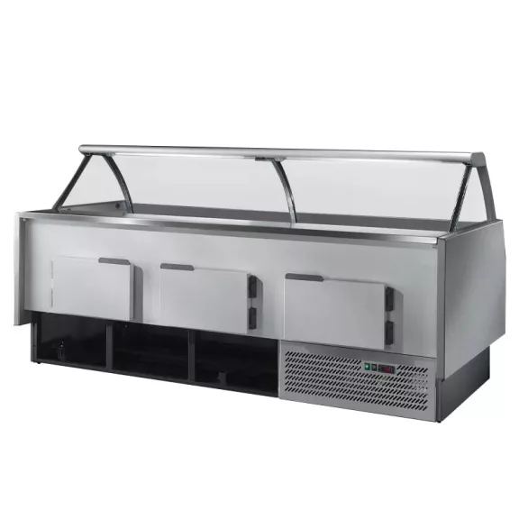 TDOM MR80.100VC Csemegepult hajlított üveggel - 104cm – MR08100VVC TDOM MR80.100VC Csemegepult hajlított üveggel - 104cm – MR08100VVC