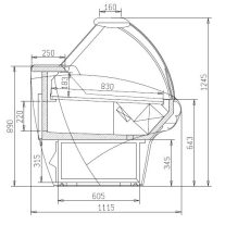 Marte 135 | Csemegepult