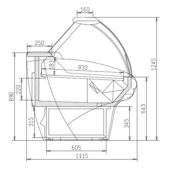Marte 135 | Csemegepult
