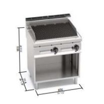 Berto's gázüzemű grillsütő (14 kW)