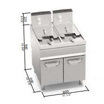 Berto's gázüzemű olajsütő (35 kW)