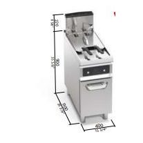 Berto's gázüzemű olajsütő (17,5 kW)