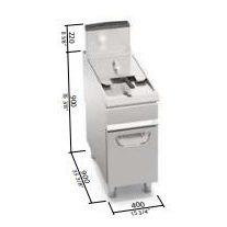Berto's gázüzemű olajsütő (17,5 kW)