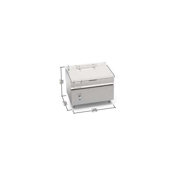 Berto's elektromos serpenyő (14,4 kW)