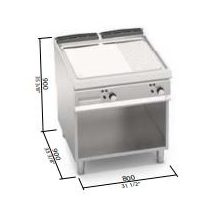 Berto's elektromos lapsütő (13,2 kW)