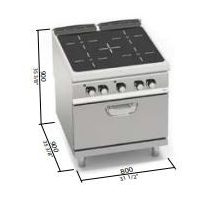 Berto's elektromos tűzhely (20,7 kW)