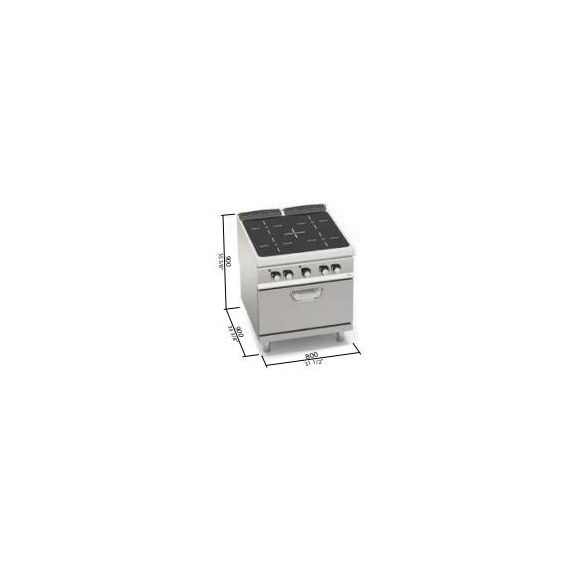 Berto's elektromos tűzhely (20,7 kW)