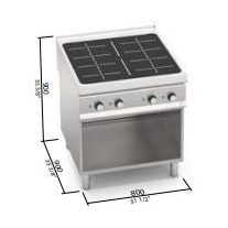 Berto's indukciós tűzhely (28 kW)