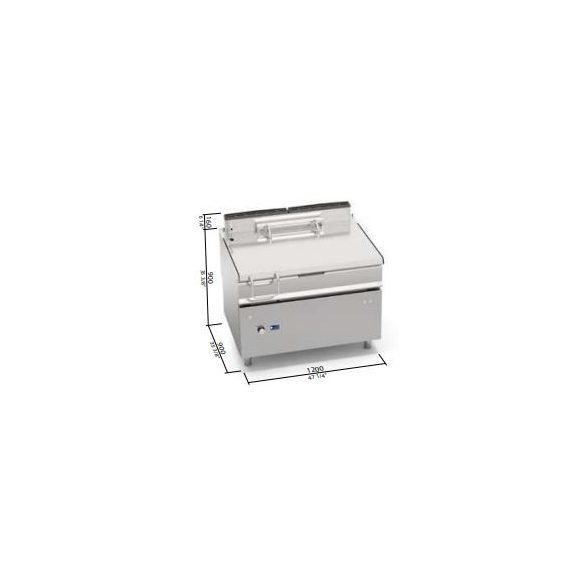 Berto's gázüzemű serpenyő (30,4 kW)