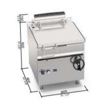 Berto's gázüzemű serpenyő (20 kW)