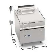Berto's gázüzemű serpenyő (20,4 kW)