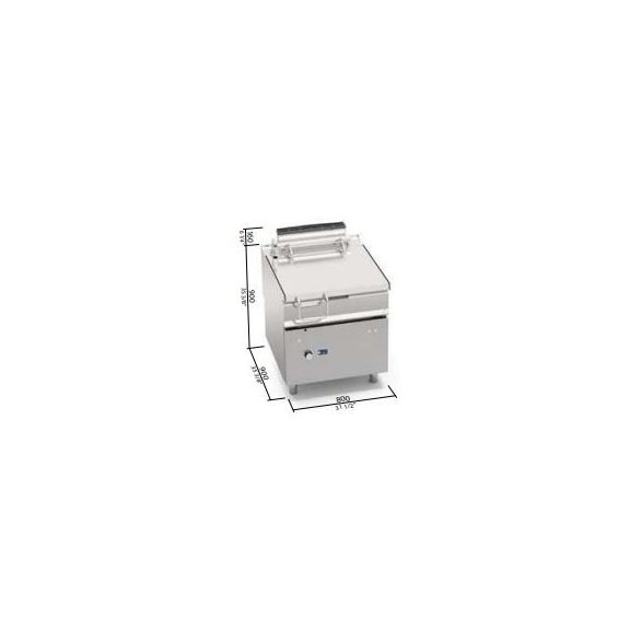 Berto's gázüzemű serpenyő (20,4 kW)