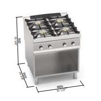 Berto's gáztűzhely (40 kW)