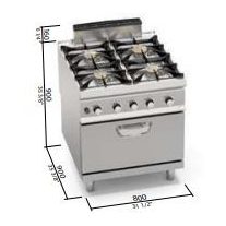 Berto's gáztűzhely (35,8 kW)