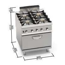 Berto's gáztűzhely (47,8 kW)