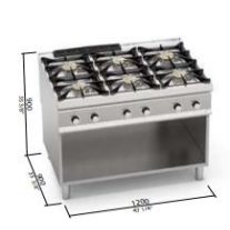Berto's gáztűzhely (60 kW)