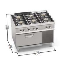 Berto's gáztűzhely (48,7 kW)