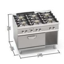 Berto's gáztűzhely (64,7 kW)