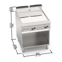 Berto's gázüzemű lapsütő (20 kW)