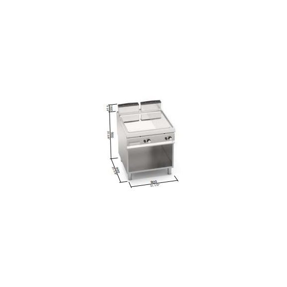 Berto's gázüzemű lapsütő (20 kW)