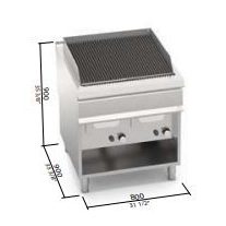 Berto's gázüzemű grillsütő (24 kW)