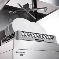 Stalgast Kalapos mosogatógép mosószer-adagolóval, 10,8 kW, 400 V – ST803021