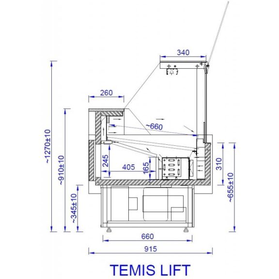 TEMIS LIFT 0.94 | Csemegepult