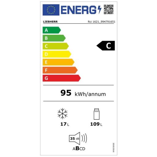 LIEBHERR Rci 1621 asztali hűtőszekrény  EasyFresh funkcióval