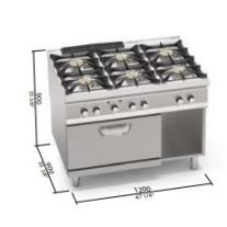 Berto's gáztűzhely (51,5 kW)