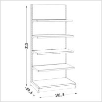 Bolti polc - polcrendszer 210 cm
