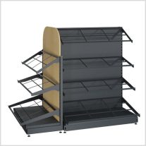   Bolti polcrendszer - Zöldség-gyümölcs Gondola véggel - 150cm