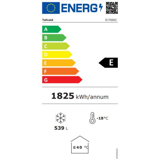IC700SC - Mélyhűtőláda csúszó üvegtetővel, 670 literes