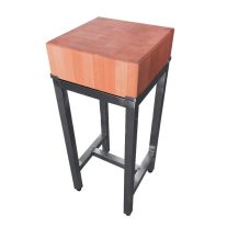 Hústőke 15 cm-es rakott fa fejjel 400x400x800 mm
