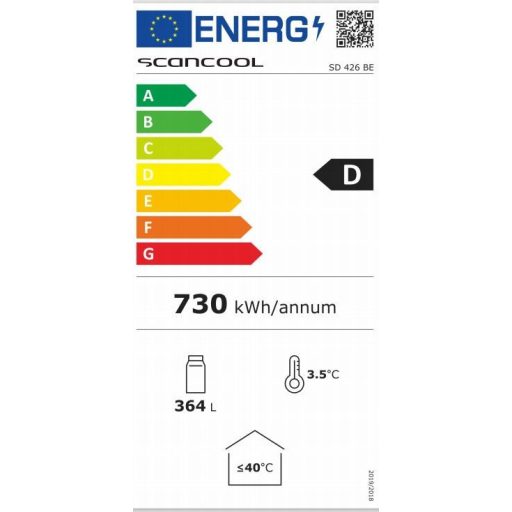SD 426 BE | Üvegajtós hűtővitrin