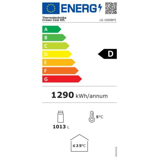 LG-1000BFS | Csúszó üvegajtós hűtővitrin