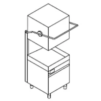 DIHR LP1 400 PLUS - üzemi mosogatógép – ckkl10010