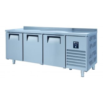 KHP-RC3SD INOX | 3 ajtós hűtött munkaasztal