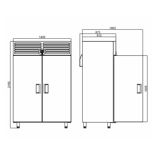 KHP-VC14SD INOX | Rozsdamentes hűtőszekrény