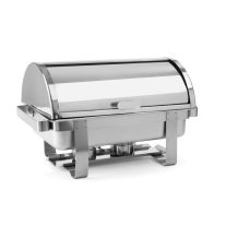   Chafing edény GN 1/1 Rolltop fedővel – 9 L – 590x340x(H)400 mm - HENDI 470206