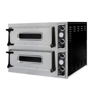   Pizzasütő BASIC 44 – 2 kamra – 400V / 9400W – 975x924x(H)745 mm - HENDI 226698