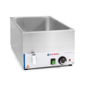   Bain-marie vízfürdős melegentartó Kitchen Termékcsalád leeresztő csappal – 230V / 1200W – 340x540x(H)250 mm - HENDI 238912