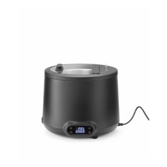   Elektromos leves melegentartó 8 literes – Fekete – UNIQ HENDI – 230V/500W – 366x(H)325mm - HENDI 860526