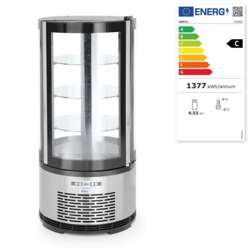 233825 Hűtött süteményes vitrin 100 literes