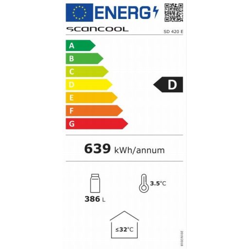 SD 420 E | Üvegajtós hűtővitrin