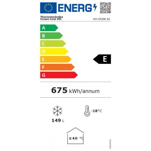 KH-CF200 SC (UDD 200 SC) | Mélyhűtőláda csúszó üvegtetővel
