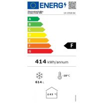   KH-CF600 BK (UDD 600 BK) - Felnyitható teletetős mélyhűtőláda